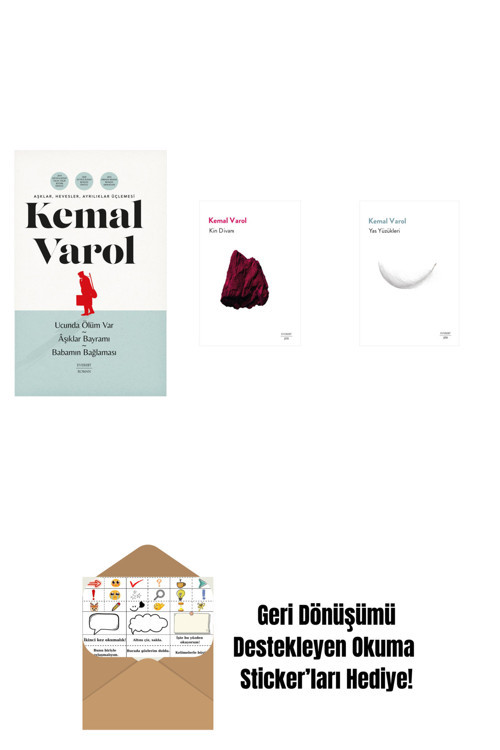 Everest Yayınları Aşklar, Hevesler, Ayrılıklar Üçlemesi (Ciltli) + Kin Divanı + Yas Yüzükleri + Okuma Sticker'Ları