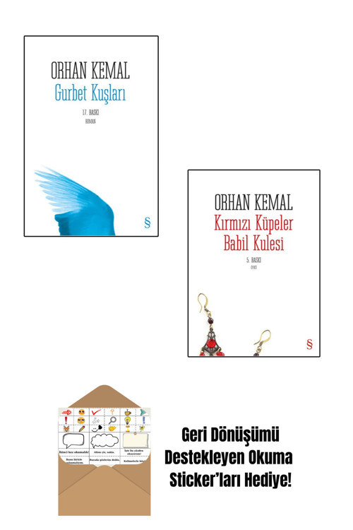Everest Yayınları Orhan Kemal 2 Kitap Set + Okuma Sticker'Ları