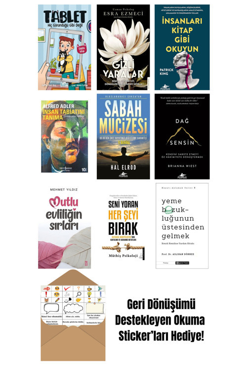 İş Bankası Kültür Yayınları En Çok Okunan Kişisel Gelişim Kitapları 9 Kitap Set