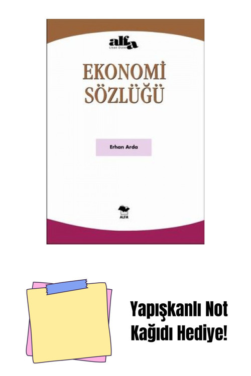 Alfa Yayıncılık Ekonomi Sözlüğü + Yapışkanlı Not Kağıdı