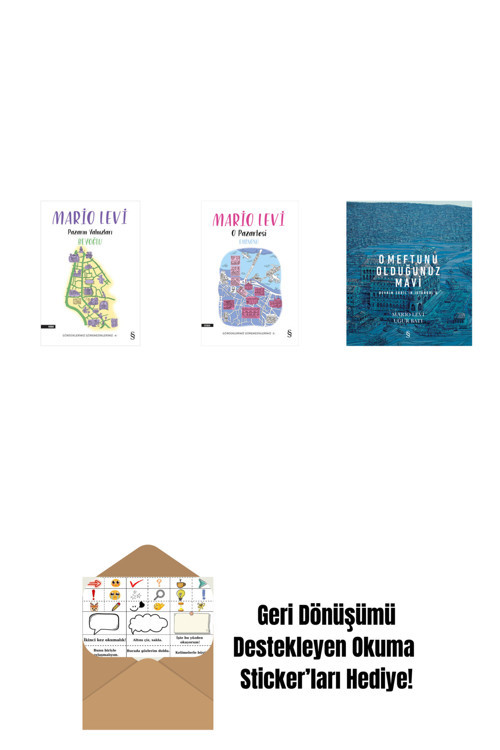Everest Yayınları Pazarın Yalnızları Beyoğlu + O Pazartesi Eminönü + O Meftunu Olduğunuz Mavi + Okuma Sticker'Ları