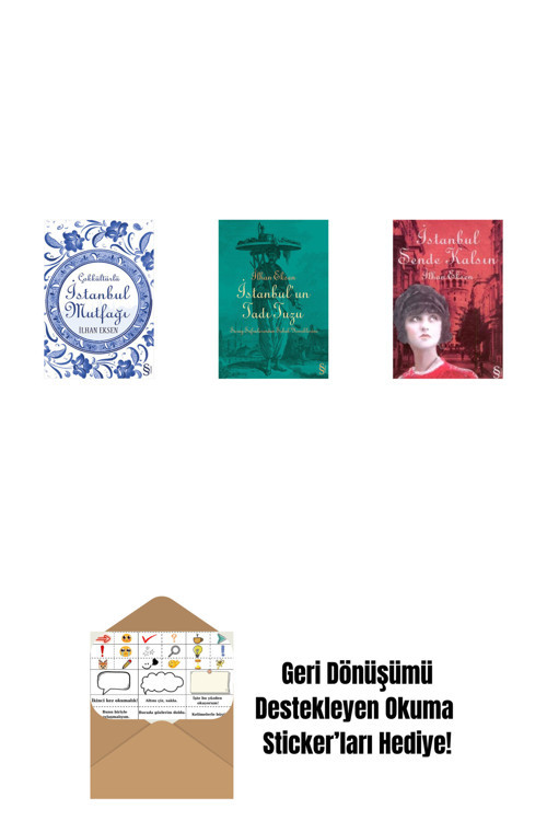 Everest Yayınları İstanbul Mutfağı + İstanbul'Un Tadı Tuzu + İstanbul Sende Kalsın + Okuma Sticker'Ları