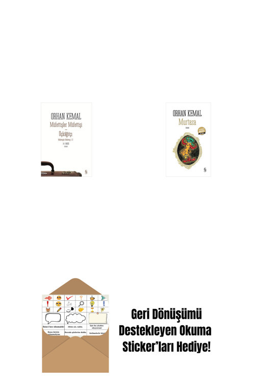 Everest Yayınları Müfettişler Müfettişi - Üçkâğıtçı (2 Kitap Bir Arada) + Murtaza (Midi Boy) + Okuma Sticker'Ları