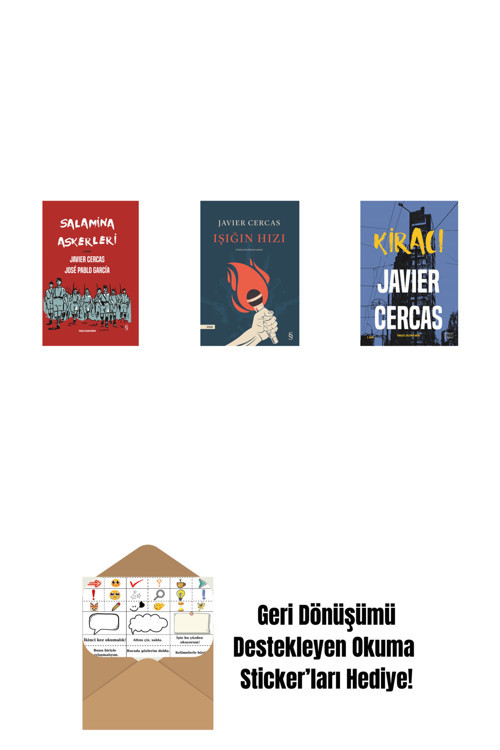 Everest Yayınları Salamina Askerleri (Çizgi Roman - Ciltli) + Işığın Hızı + Kiracı + Okuma Sticker'Ları