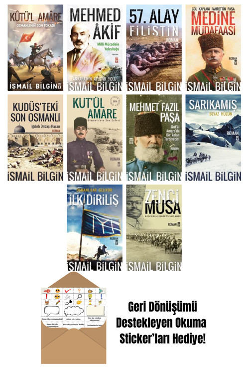 Timaş Yayınları İsmail Bilgin 10 Kitap Seti + Okuma Sticker'Ları
