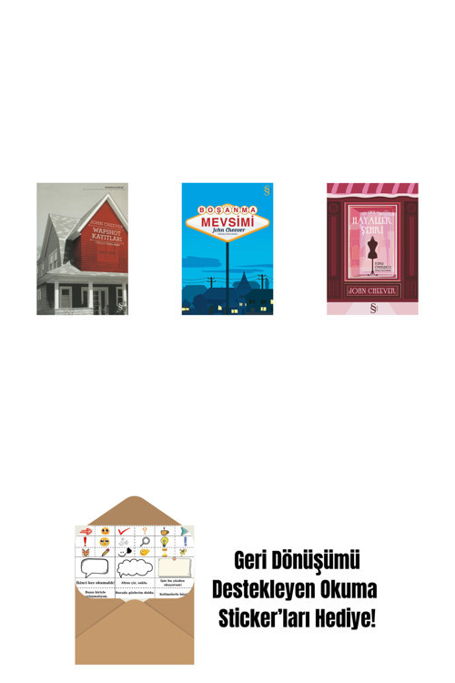 Everest Yayınları Wapshot Kayıtları + Boşanma Mevsimi + Ey Yıkılmış Hayaller Şehri + Okuma Sticker'Ları