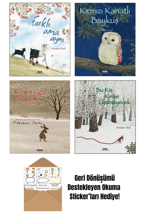 Yapı Kredi Yayınları Feridun Oral 4 Kitap Set + Okuma Sticker'Ları