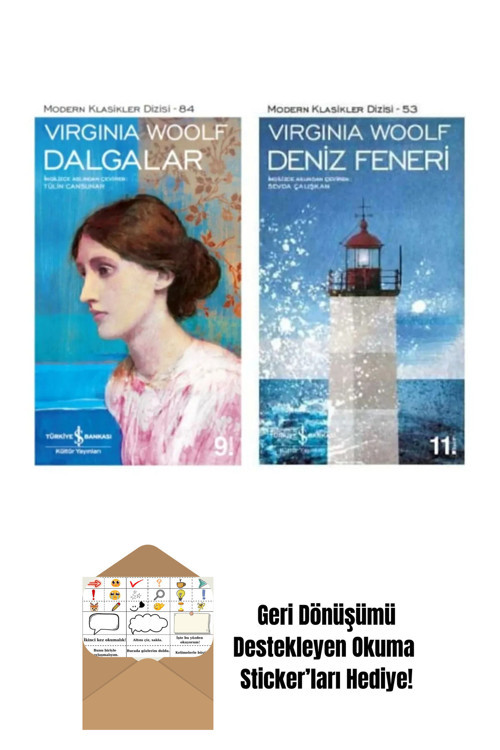 İş Bankası Kültür Yayınları Virginia Woolf 2 Kitap Set + Okuma Sticker'Ları