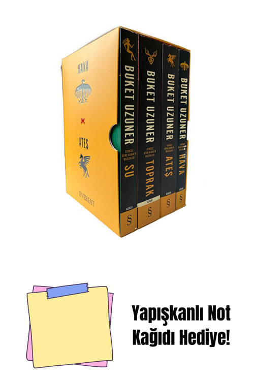 Everest Yayınları Buket Uzuner Tabiat Dörtlemesi Set + Yapışkanlı Not Kağıdı