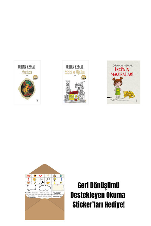 Everest Yayınları Murtaza (Midi Boy) + Eskici Ve Oğulları (Midi Boy) + İnci'Nin Maceraları + Okuma Sticker'Ları