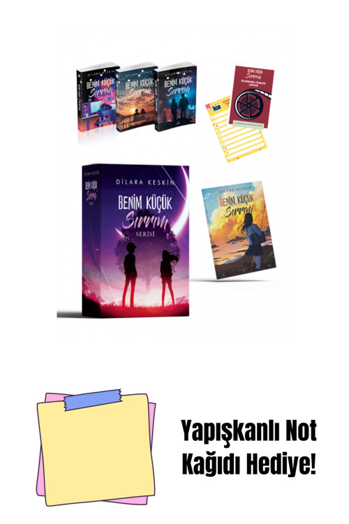 Ephesus Yayınları Set- Benim Küçük Sırrım (3 Kitap), Ciltsiz + Yapışkanlı Not Kağıdı