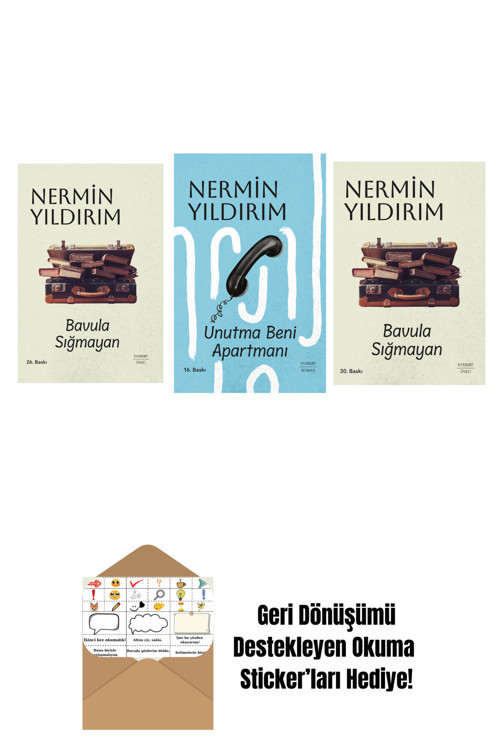 Everest Yayınları Bavula Sığmayan (Ciltli) + Unutma Beni Apartmanı (Ciltli) + Bavula Sığmayan + Okuma Sticker'Ları