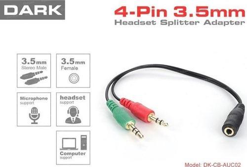 DK-CB-AUC02 1x dişi 2x erkek Stereo Ses Ara Kablosu