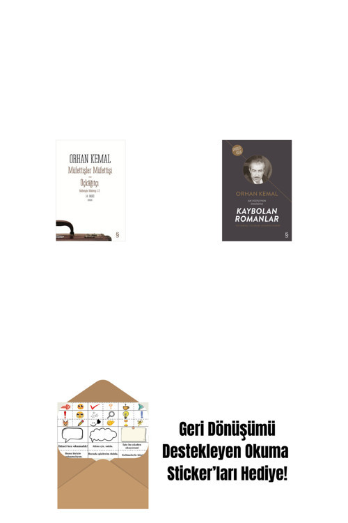 Everest Yayınları Müfettişler Müfettişi - Üçkâğıtçı (2 Kitap Bir Arada) + Kaybolan Romanlar + Okuma Sticker'Ları