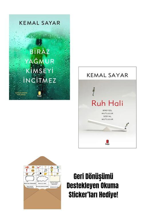 Kapı Yayınları Kemal Sayar - Biraz Yağmur Kimseyi İncitmez - Ruh Hali + Okuma Sticker'Ları