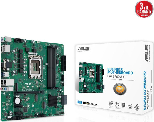 PRO B760M-C-CSM DDR5 HDMI-DP PCIE 4.0 1700p ATX KURUMSAL ANAKART