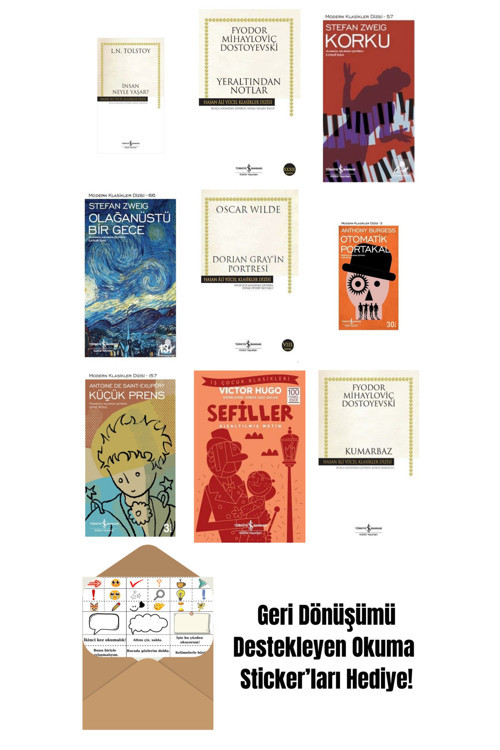 İş Bankası Kültür Yayınları En Çok Okunan Dünya Edebiyatı Kitapları 9 Kitap Set