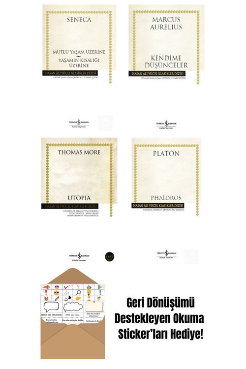 İş Bankası Kültür Yayınları En Çok Okunan Felsefe Kitapları 4 Kitap Set