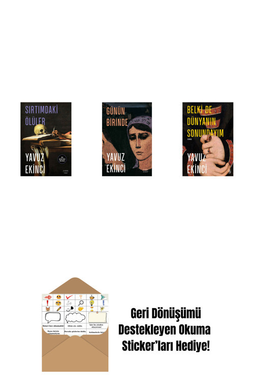 Everest Yayınları Sırtımdaki Ölüler + Günün Birinde + Belki De Dünyanın Sonundayım (Ciltli) + Okuma Sticker'Ları