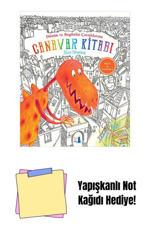 Büyülü Fener Canavar Kitabı (Ciltli) + Yapışkanlı Not Kağıdı