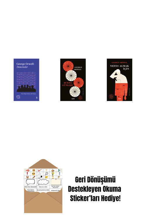Alfa Yayıncılık Everest Açıkhava 24 - Denemeler + Burma Günleri + Nefes Almak İçin (Ciltli) + Okuma Sticker'Ları