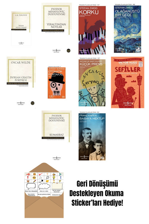 İş Bankası Kültür Yayınları En Çok Okunan Dünya Edebiyatı Kitapları 10 Kitap Set