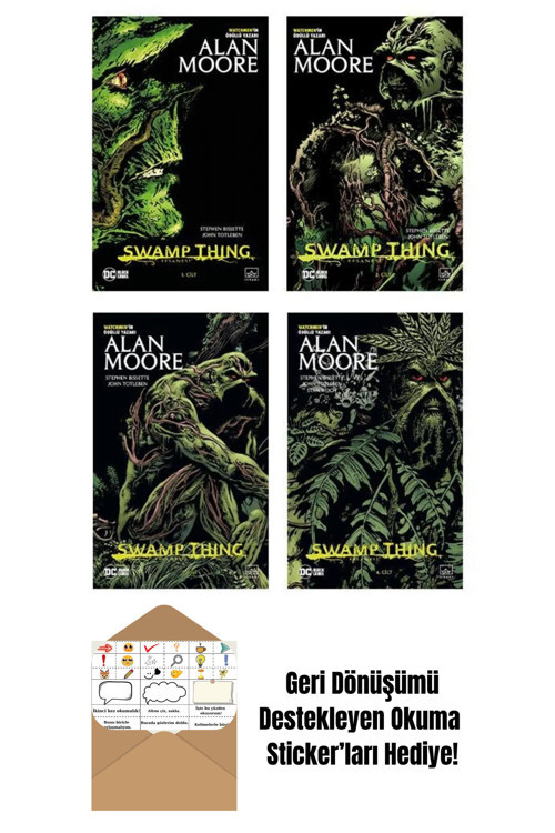 İthaki Yayınları Swamp Thing Efsanesi 4 Kitap Takım + Okuma Sticker'Ları