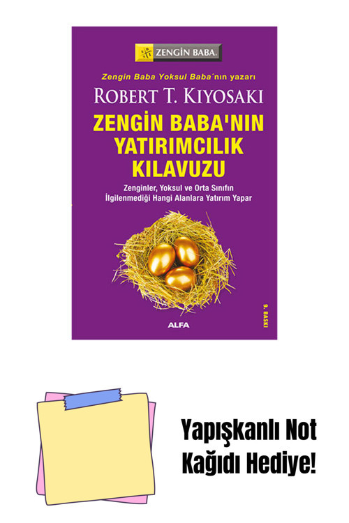 Alfa Yayıncılık Zengin Baba'Nın Yatırımcılık Kılavuzu + Yapışkanlı Not Kağıdı