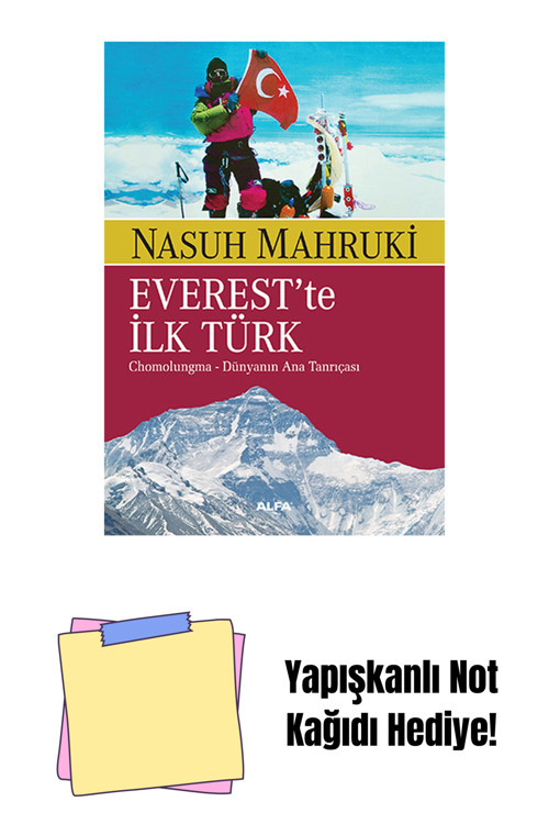 Alfa Yayıncılık Everest'Te İlk Türk + Yapışkanlı Not Kağıdı