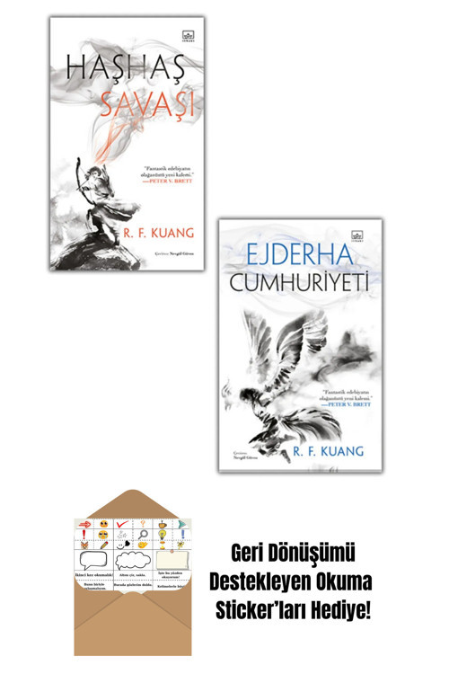 İthaki Yayınları Haşhaş Savaşı 2 Kitap Takım (Ciltli) + Okuma Sticker'Ları