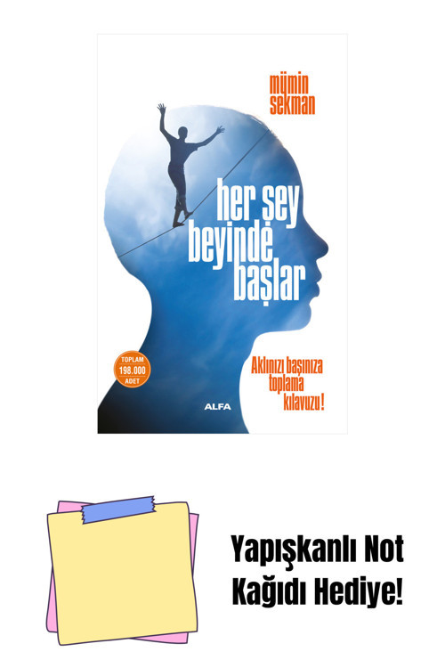 Alfa Yayıncılık Her Şey Beyinde Başlar + Yapışkanlı Not Kağıdı