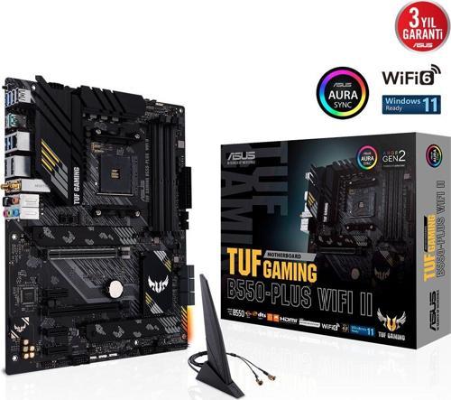 TUF GAMING B550-PLUS WIFI II DDR4 HDMI-DP PCIE 16X v4.0 AM4 ATX
