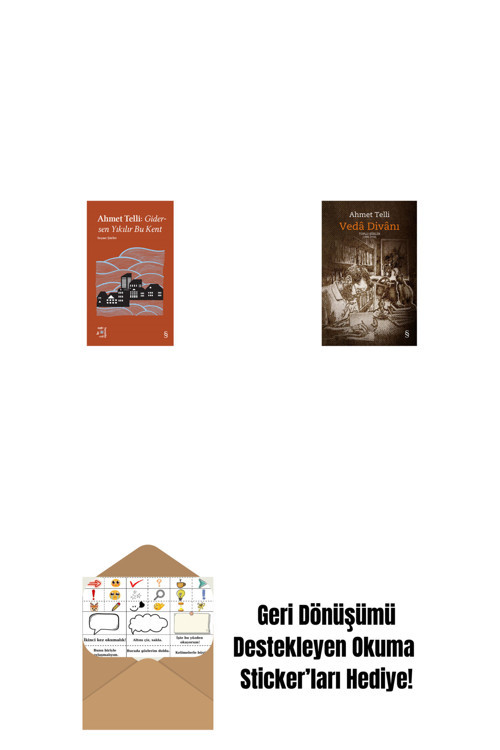 Everest Yayınları Everest Açıkhava 21 - Gidersen Yıkılır Bu Kent + Vedâ Divânı (Bez Ciltli) + Okuma Sticker'Ları
