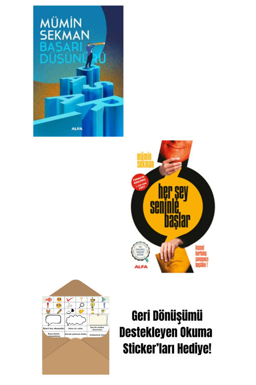 Alfa Yayıncılık Mümin Sekman 2 Kitap / Başarı Düşünürü + Okuma Sticker'Ları