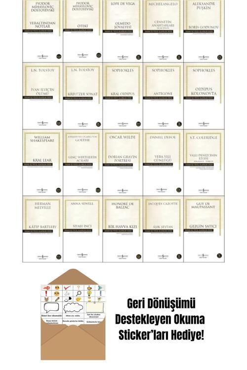 İş Bankası Kültür Yayınları Hasan Ali Yücel Klasikler Dizisi 20 Kitap Set + Okuma Sticker'Ları