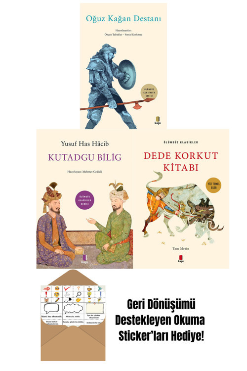Kapı Yayınları Türk Divan Klasikleri Seti (3 Kitap) + Okuma Sticker'Ları