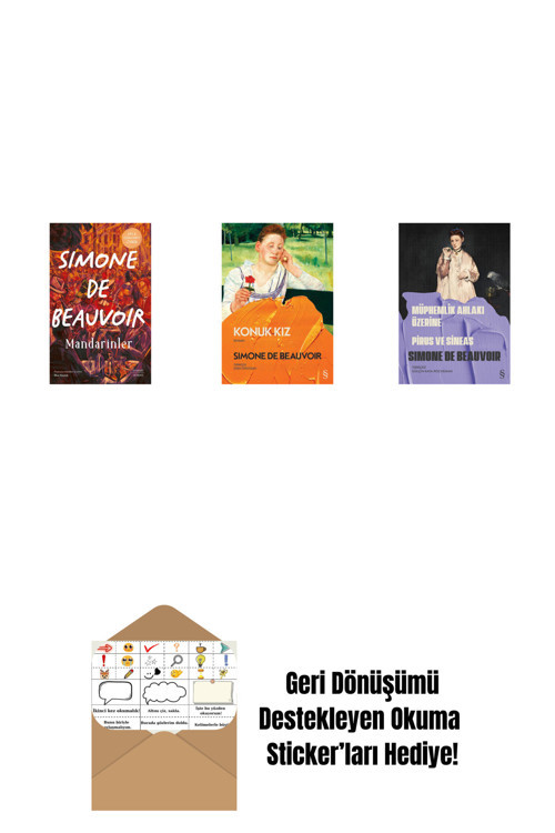 Alfa Yayıncılık Mandarinler + Sartre’A Mektuplar 1: 1930-1939 + Nelson Algren'E Aşk Mektupları + Okuma Sticker'Ları