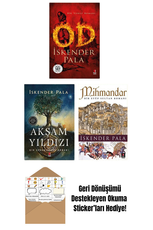 Kapı Yayınları Od - Akşam Yıldızı - Mihmandar 3 Kitap Set + Okuma Sticker'Ları