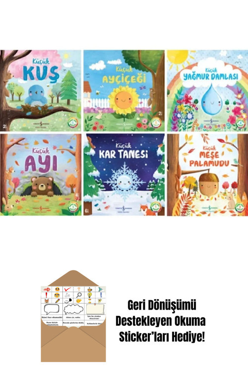 İş Bankası Kültür Yayınları Doğanın Eşsiz Hikayeleri Serisi 6 Kitap Set + Okuma Sticker'Ları