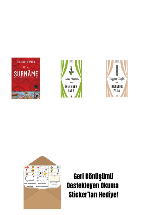 Alfa Yayıncılık Surnâme - Bir Osmanlı Mâcerası + Vali Hanım (Ciltli) + Neyzen Tevfik (Ciltli) + Okuma Sticker'Ları