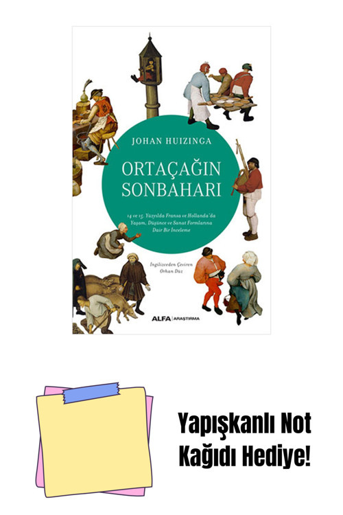 Alfa Yayıncılık Ortaçağın Sonbaharı + Yapışkanlı Not Kağıdı