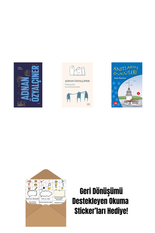 Alfa Yayıncılık Adnan Özyalçıner - Toplu Öyküler (Ciltli) + Yüzleşmeler + Anıtların Öyküleri + Okuma Sticker'Ları