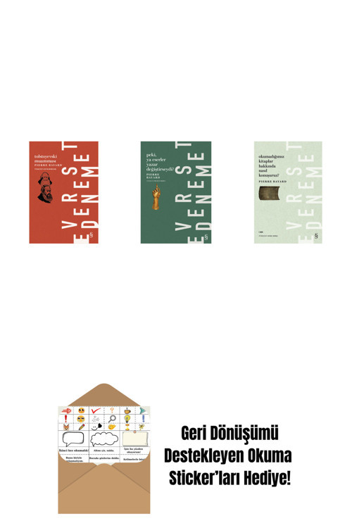 Everest Yayınları Tolstoyevski Muamması + Peki, Ya Eserler Yazar Değiştirseydi? + Önceden İntihal + Okuma Sticker'Ları