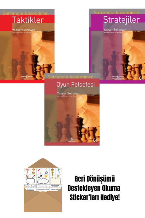 İş Bankası Kültür Yayınları Satrançta Kazandıran Stratejiler + Okuma Sticker'Ları
