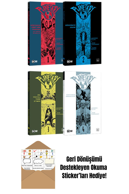 İthaki Yayınları Planetary 4 Kitap Takım + Okuma Sticker'Ları