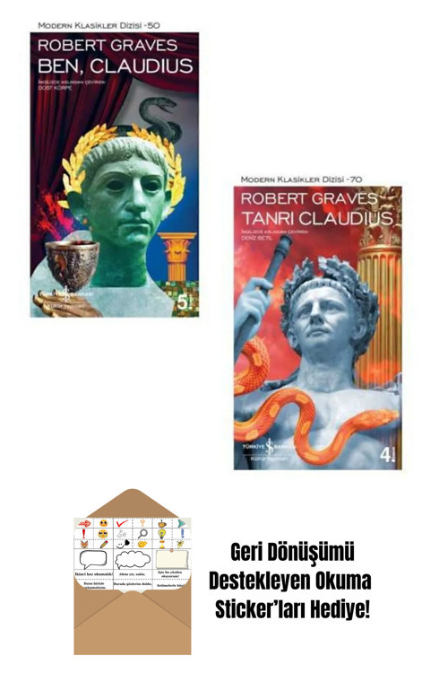 İş Bankası Kültür Yayınları Robert Graves 2 Kitap Set + Okuma Sticker'Ları