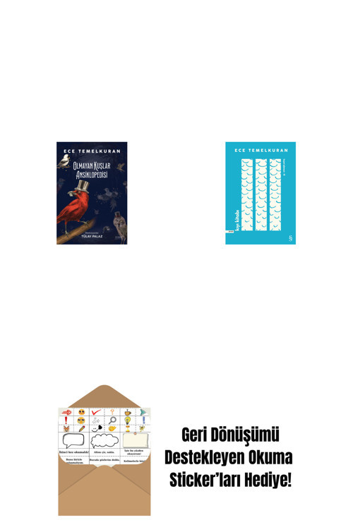 Everest Yayınları Olmayan Kuşlar Ansiklopedisi + Kıyı Kitabı + Okuma Sticker'Ları