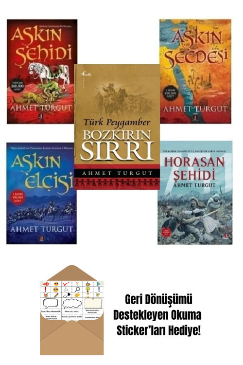 Kapı Yayınları Ahmet Turgut 5 Kitap Set + Okuma Sticker'Ları