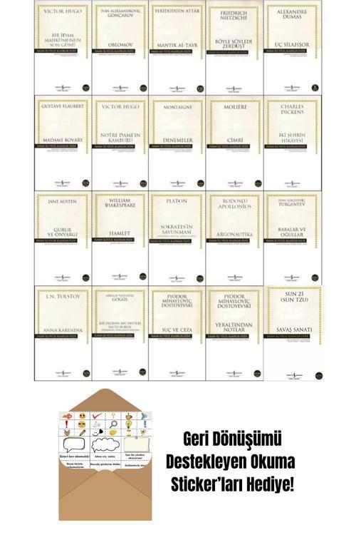 İş Bankası Kültür Yayınları Hasan Ali Yücel Klasikler Dizisi 20 Kitap Set + Okuma Sticker'Ları