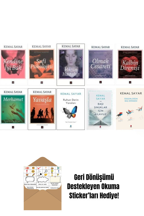 Kapı Yayınları Kemal Sayar 10 Kitap Set + Okuma Sticker'Ları